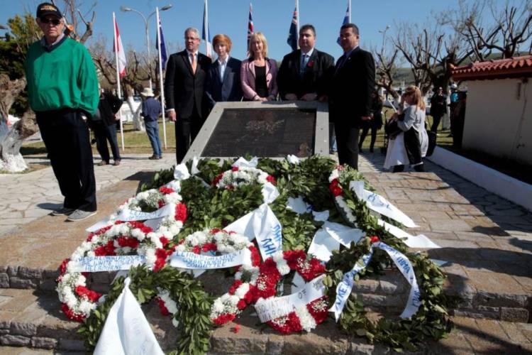 Laying Wreaths at Mudros Harbour ( Day 4)(1)